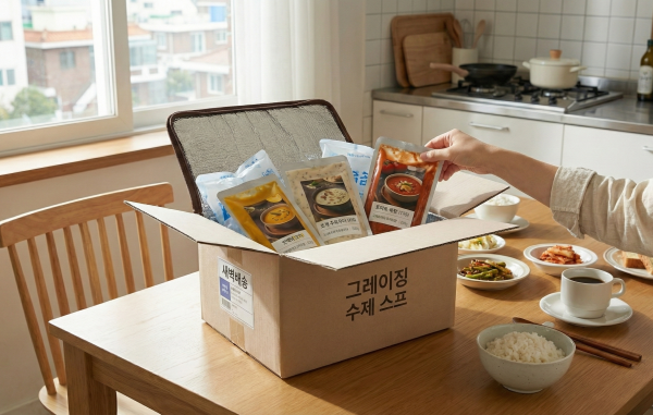 보온 배송 포장 예시